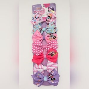 NWT 7 Disney Minnie Mouse Hair Bow Clips